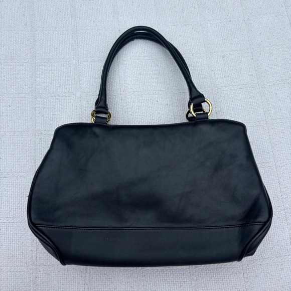 Giani Bernini Handbags - Women's Y2K Giani Bernini Black Leather Triple Compartment Spacious Shoulder Bag